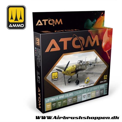 ATOM - 20701  Luftwaffe WWII Colors Set 12 x 20ml